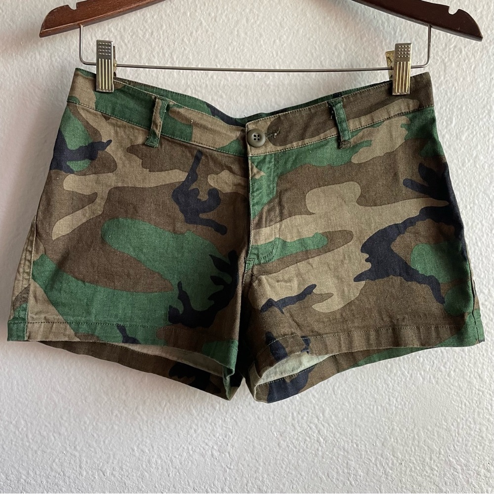 Y2K Low-Rise Camo Shorts